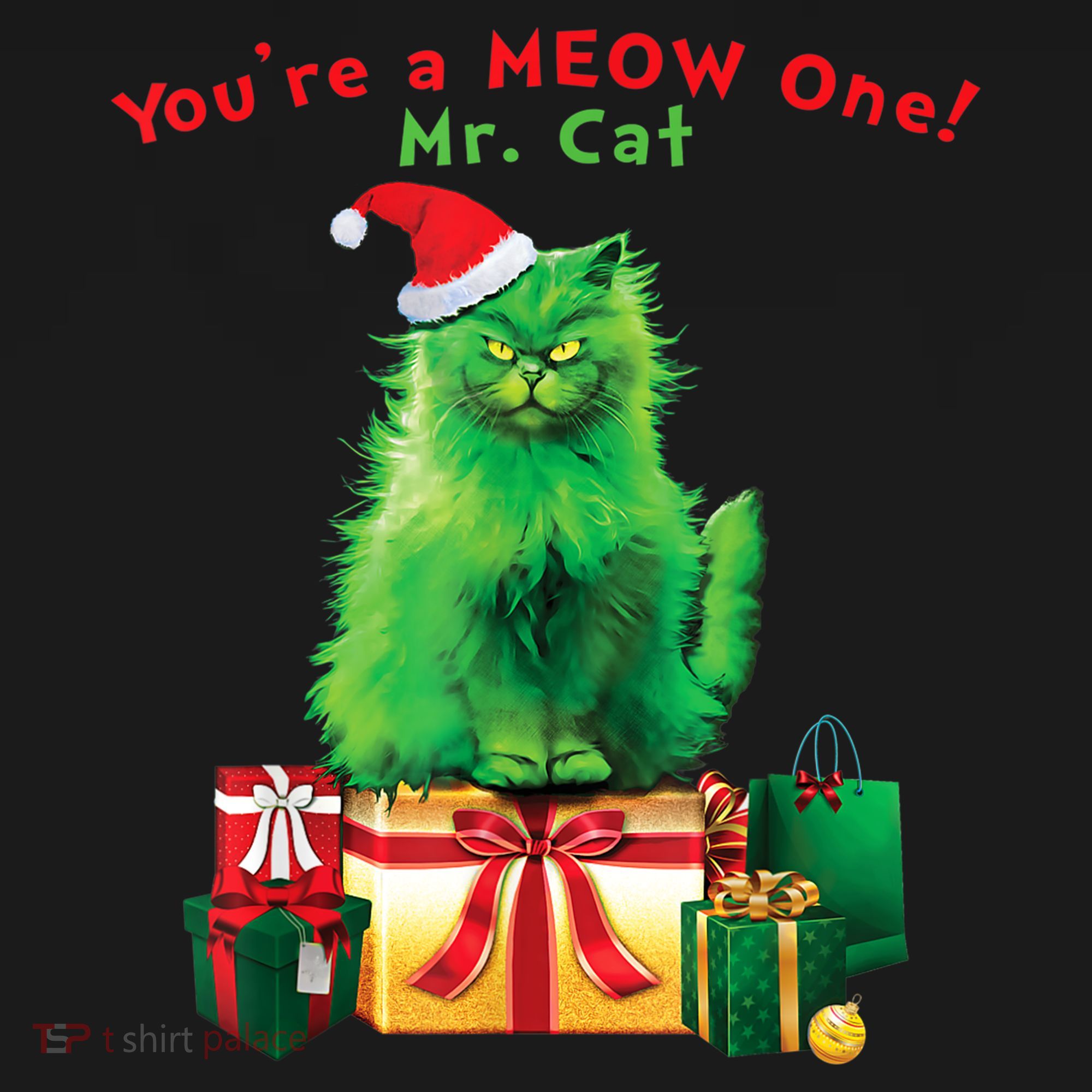 You're A Meow One Mr Cat Christmas Holiday Funny Cute Gift Women's Hoodie