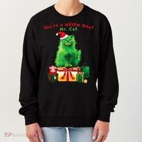 YouRe A Meow One Mr. Cat Christmas Holiday Funny Women's Sweatshirt thumb 0
