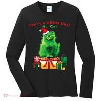 YouRe A Meow One Mr. Cat Christmas Holiday Funny Women's Long Sleeve Shirt thumb 0
