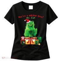 YouRe A Meow One Mr. Cat Christmas Holiday Funny Women's T-Shirt thumb 0