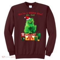 YouRe A Meow One Mr. Cat Christmas Holiday Funny Sweatshirt thumb 0
