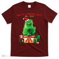 YouRe A Meow One Mr. Cat Christmas Holiday Funny T-Shirt thumb 0