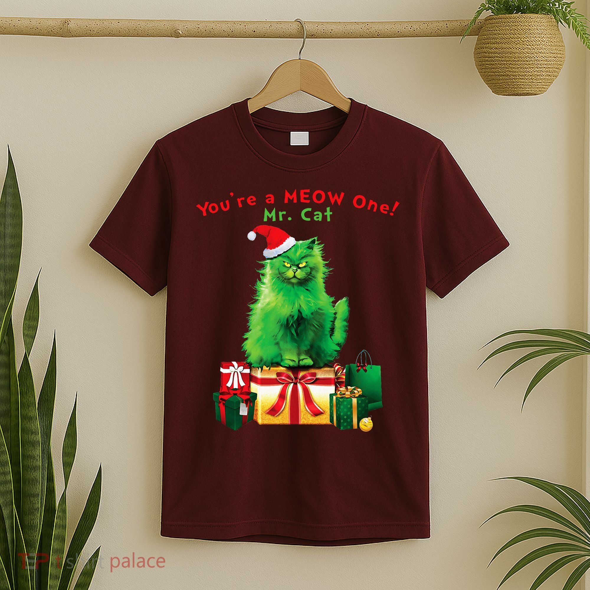 YouRe A Meow One Mr. Cat Christmas Holiday Funny T-Shirt