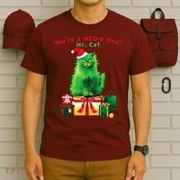 YouRe A Meow One Mr. Cat Christmas Holiday Funny T-Shirt thumb 6