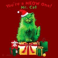 YouRe A Meow One Mr. Cat Christmas Holiday Funny Mousepad thumb 1