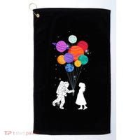 You Are My Universe Cute Space Golf Towel thumb 0