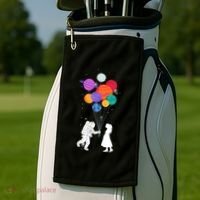 You Are My Universe Cute Space Golf Towel thumb 2