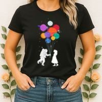 You Are My Universe Cute Space Women's T-Shirt thumb 2