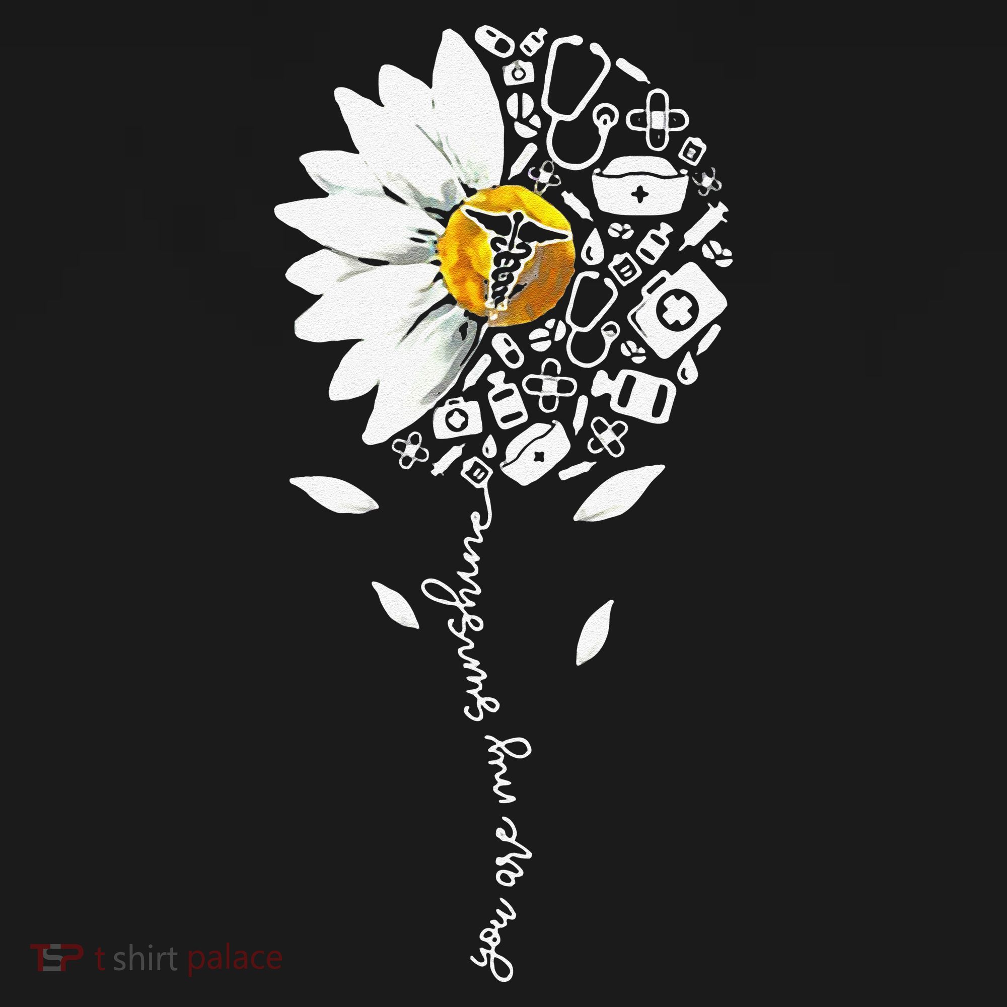 You Are My Sunshine National Nurses Day Sunflower Daisy Women's Tank Top