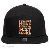 You Are More Than A Test Score Teacher Testing Test Day 7 Panel Mesh Trucker Snapback Hat thumb 0