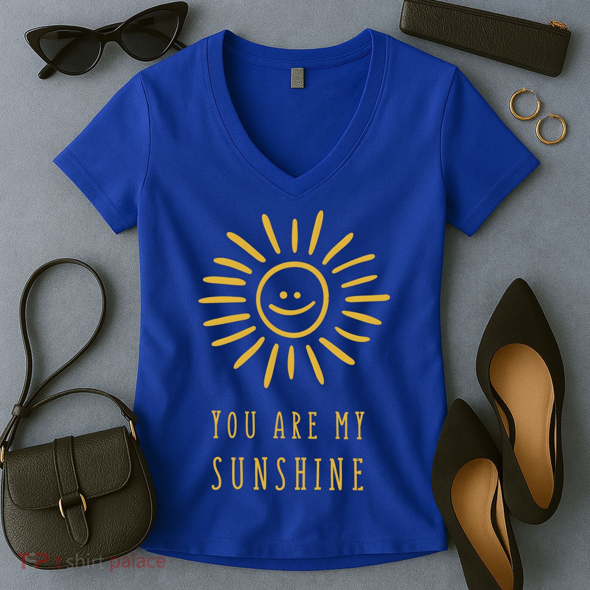 You Are My Sunshine Women's V-Neck T-Shirt