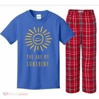 You Are My Sunshine Kids Plaid Pajama Set thumb 0