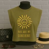 You Are My Sunshine Garment-Dyed Women's Muscle Tee thumb 3