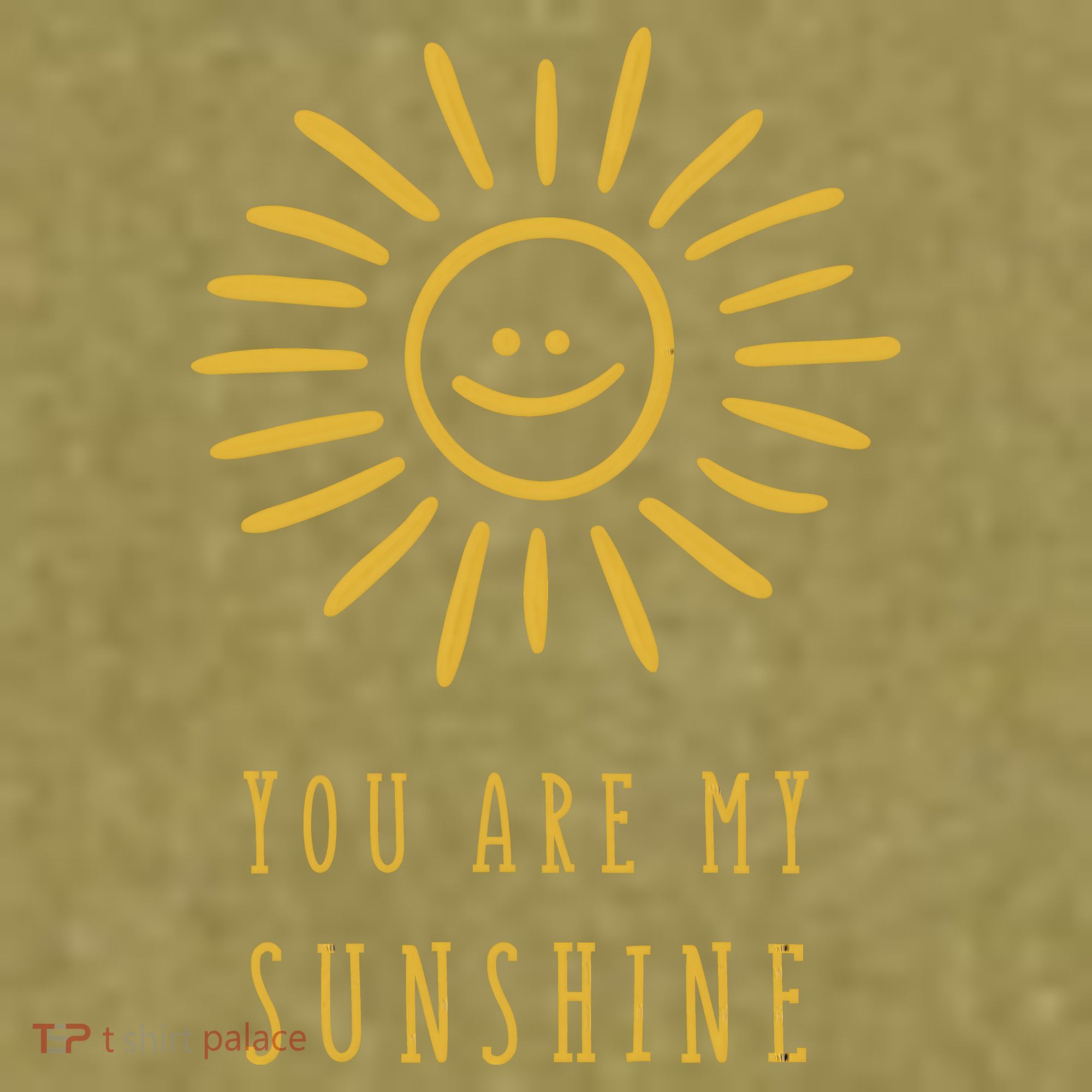You Are My Sunshine Garment-Dyed Women's Muscle Tee