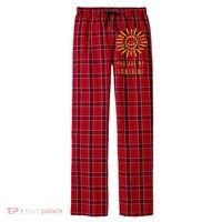 You Are My Sunshine Men's Flannel Plaid Pajama Pants thumb 0