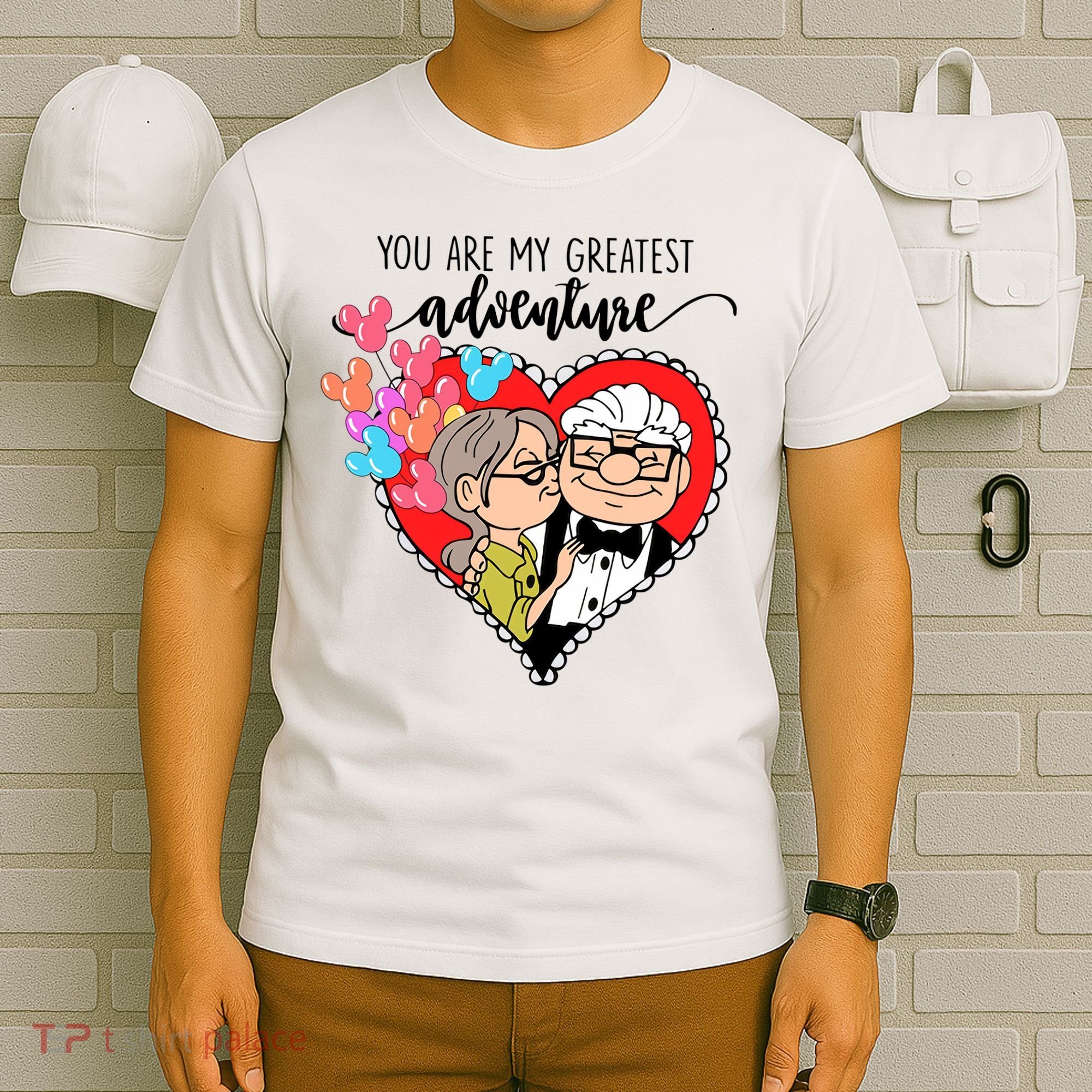 You Are My Greatest Adventure His Carl Her Ellie Happy Valentine's Day T-Shirt