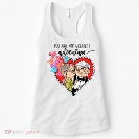 You Are My Greatest Adventure His Carl Her Ellie Happy Valentine's Day Women's Tank Top thumb 0
