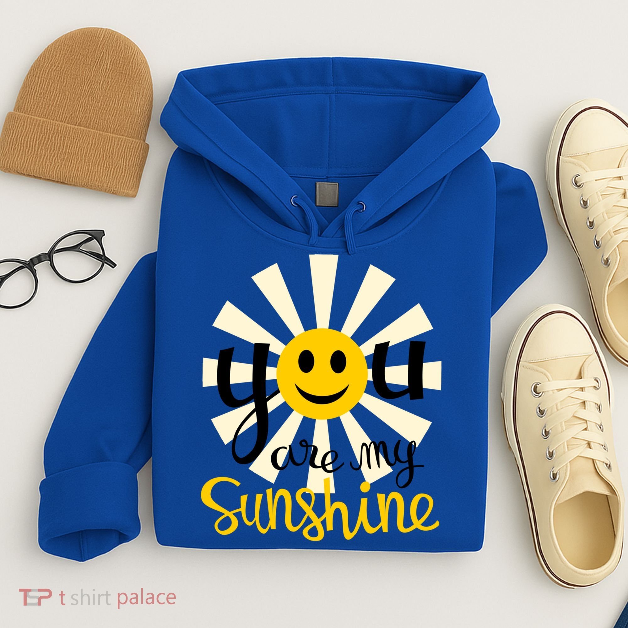 You Are My Sunshine Smiley Smiling Sun Gift Hoodie