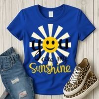 You Are My Sunshine Smiley Smiling Sun Gift Women's T-Shirt thumb 3