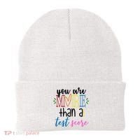 You Are More Than A Test Score Beanie thumb 0