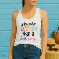 You Are More Than A Test Score Women's Tank Top thumb 2