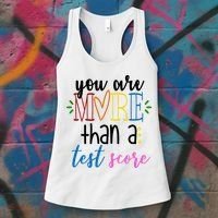 You Are More Than A Test Score Women's Tank Top thumb 3