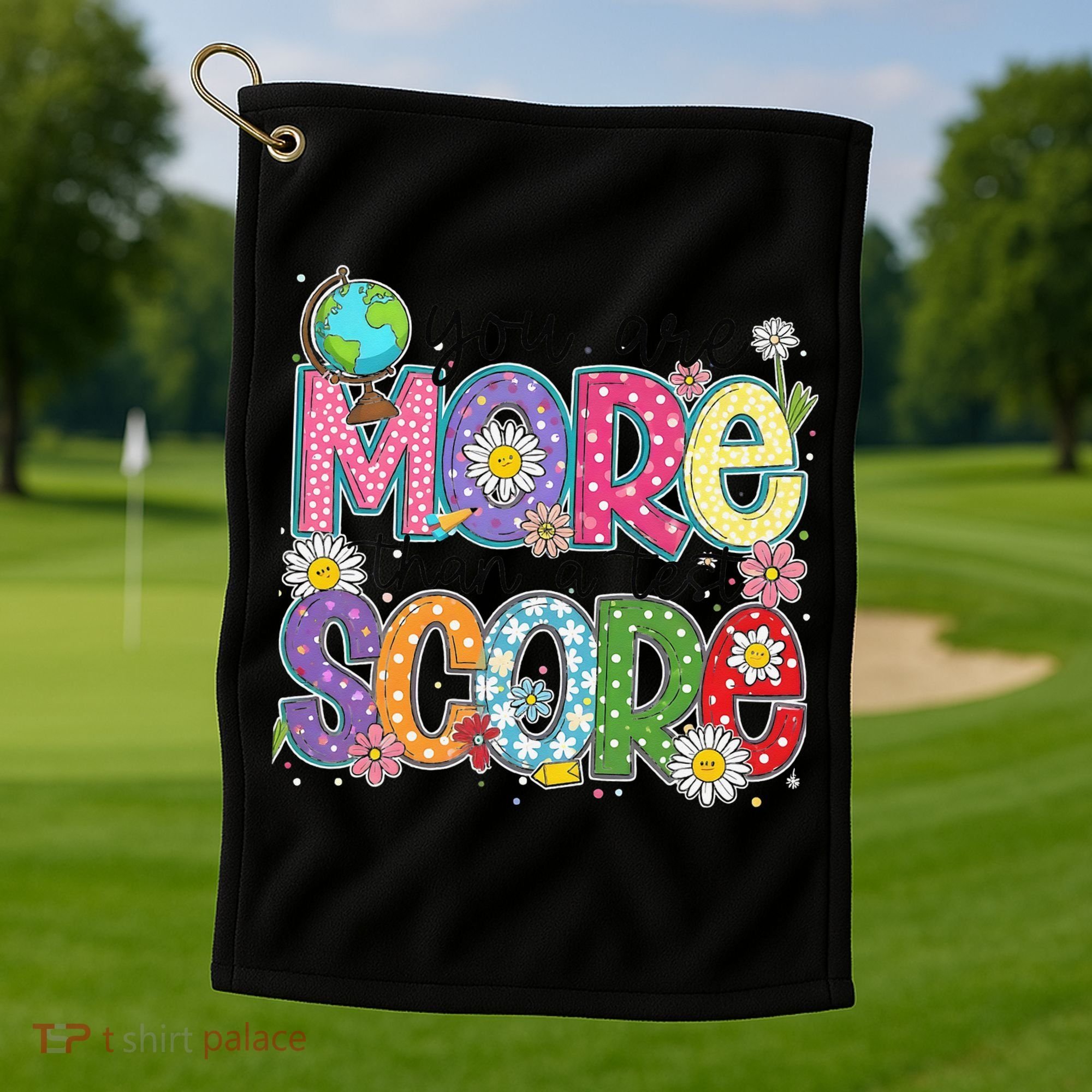 You Are More Than A Test Score Test Day Star Testing Team Golf Towel
