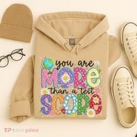 You Are More Than A Test Score Test Day Star Testing Team Hoodie thumb 4