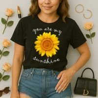 You Are My Sunshine Sunflower Comfort Colors Boxy T-Shirt thumb 2