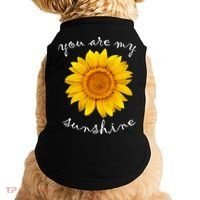 You Are My Sunshine Sunflower Doggie Tank thumb 0