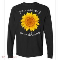 You Are My Sunshine Sunflower Comfort Colors Heavyweight Long Sleeve T-Shirt thumb 0