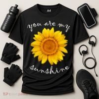 You Are My Sunshine Sunflower Cooling Performance Crew T-Shirt thumb 3
