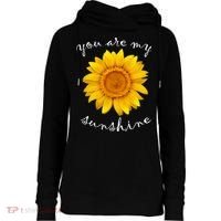 You Are My Sunshine Sunflower Womens Funnel Neck Pullover Hood thumb 0