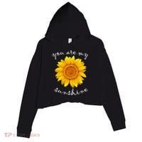 You Are My Sunshine Sunflower Crop Fleece Hoodie thumb 0
