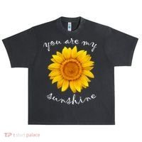 You Are My Sunshine Sunflower Urban Oversized Heavyweight T-Shirt thumb 0