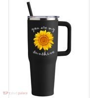 You Are My Sunshine Sunflower 40oz Vacuum Insulated Stainless Steel Travel Tumbler thumb 0