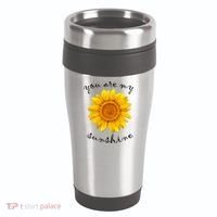 You Are My Sunshine Sunflower 16oz Travel Tumbler thumb 0