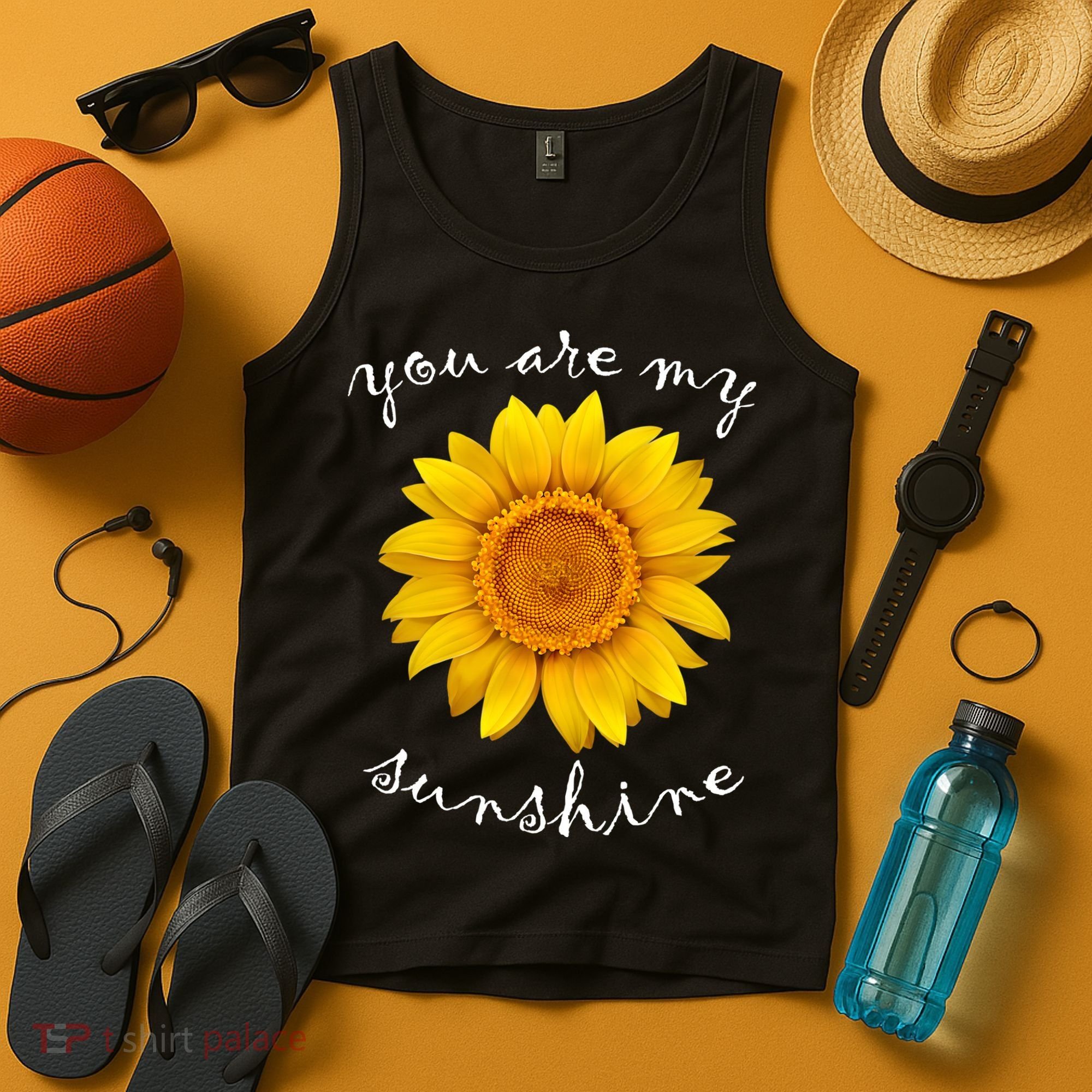 You Are My Sunshine Sunflower Tank Top