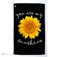 You Are My Sunshine Sunflower Golf Towel thumb 0