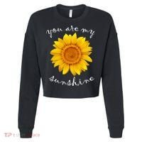 You Are My Sunshine Sunflower Cropped Pullover Crew thumb 0