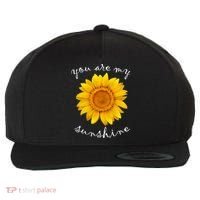 You Are My Sunshine Sunflower Wool Snapback Cap thumb 0