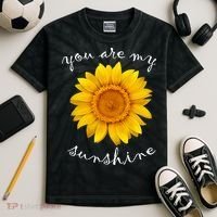 You Are My Sunshine Sunflower Kids Tie-Dye T-Shirt thumb 2