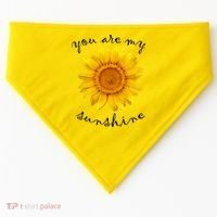 You Are My Sunshine Sunflower USA-Made Doggie Bandana thumb 0