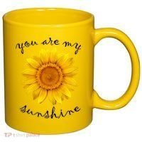 You Are My Sunshine Sunflower 11oz C Handle Ceramic Mug thumb 0