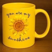 You Are My Sunshine Sunflower 11oz C Handle Ceramic Mug thumb 3