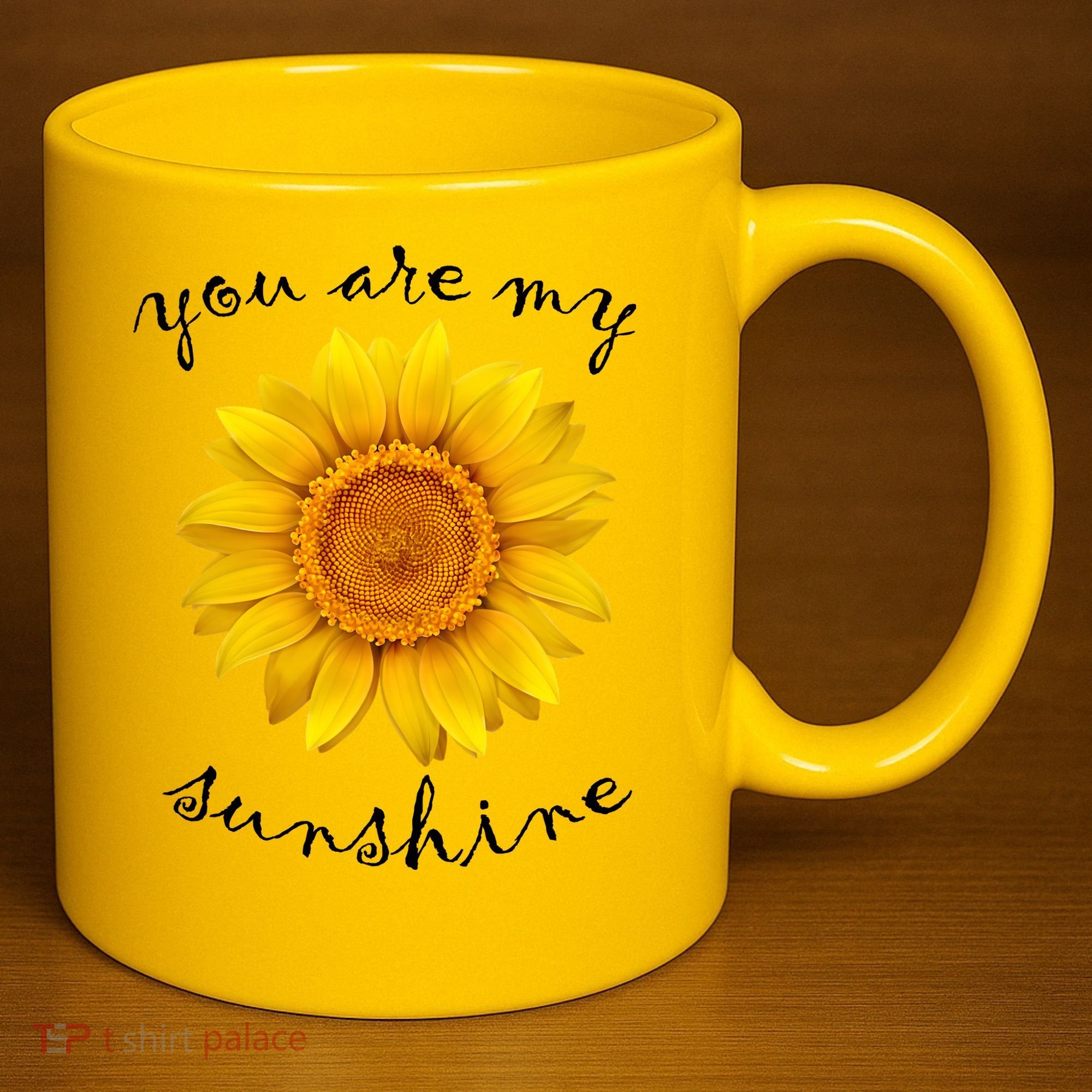 You Are My Sunshine Sunflower 11oz C Handle Ceramic Mug