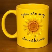 You Are My Sunshine Sunflower 11oz C Handle Ceramic Mug thumb 4