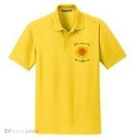 You Are My Sunshine Sunflower Dry Zone Grid Polo thumb 0