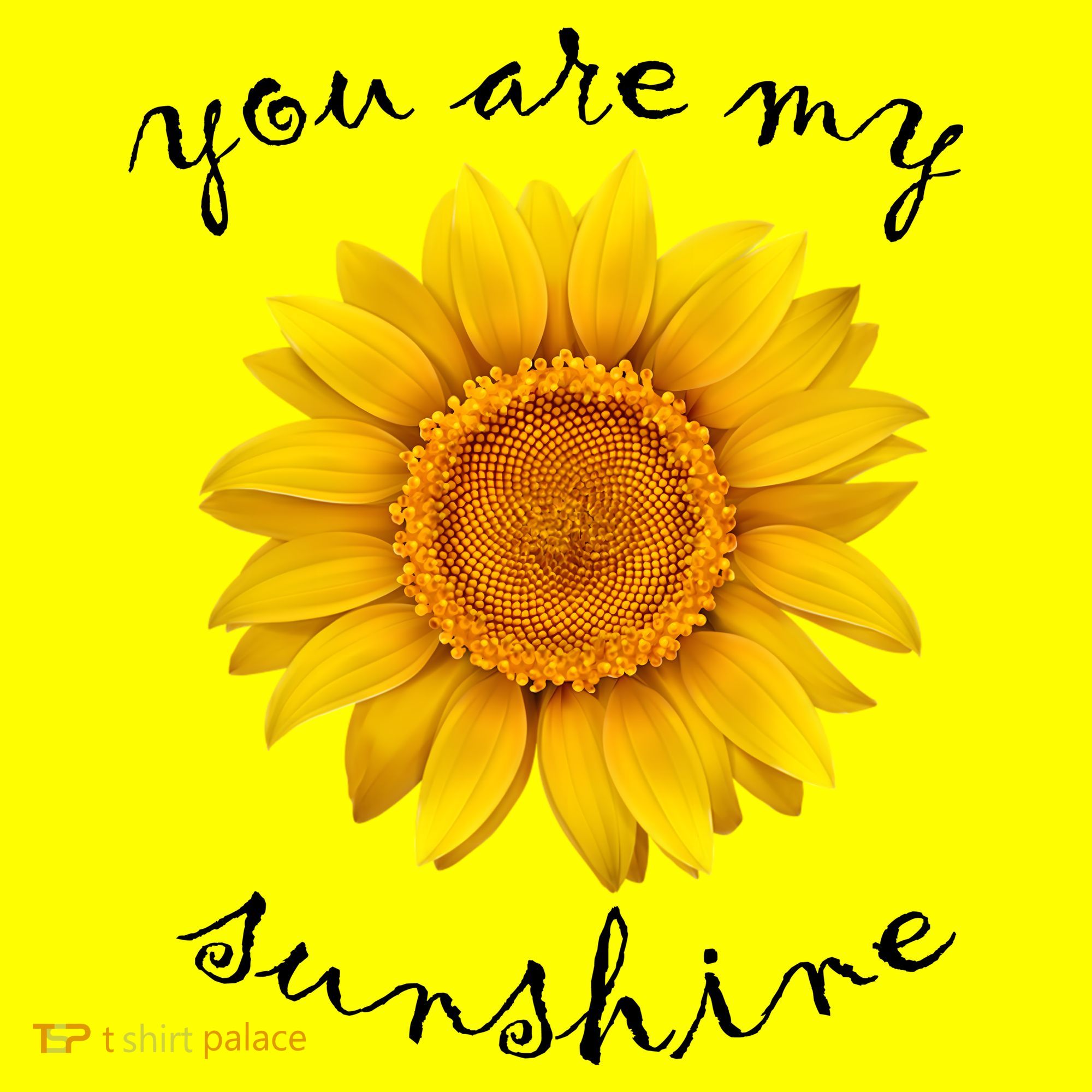 You Are My Sunshine Sunflower Women's V-Neck T-Shirt