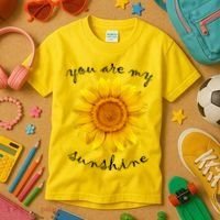 You Are My Sunshine Sunflower Kids T-Shirt thumb 3